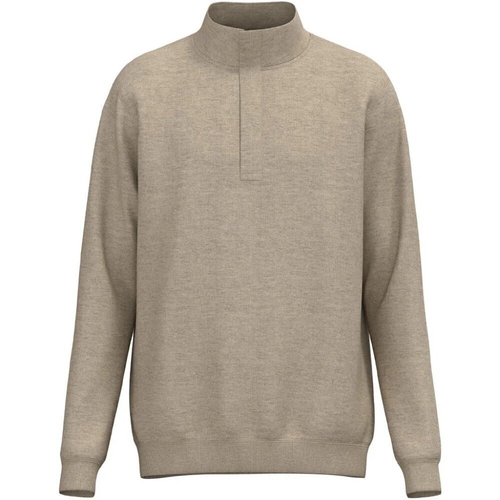 Hooey Men's Long Sleeve Lightweight Golf Ace 1/4 Zip Pullover Tan